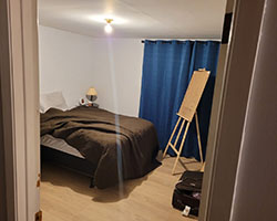 View of the room from the doorway